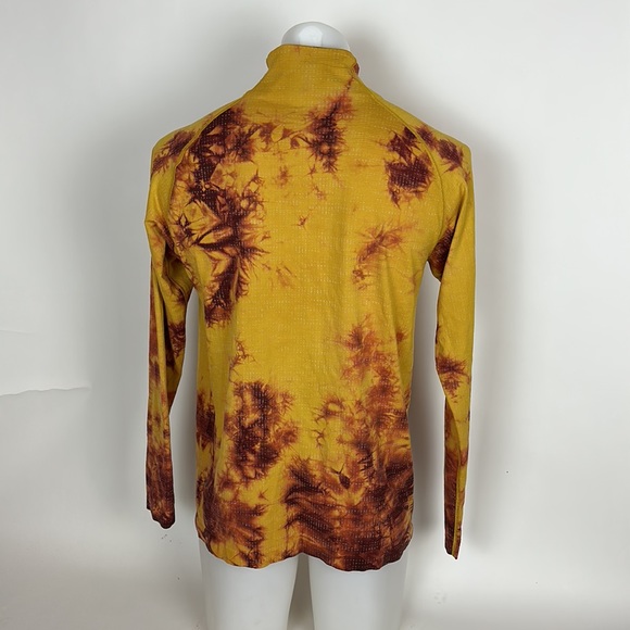 Lululemon Mens Metal Vent Tech Half-Zip 2.0 Marble Dye Soliel Size L